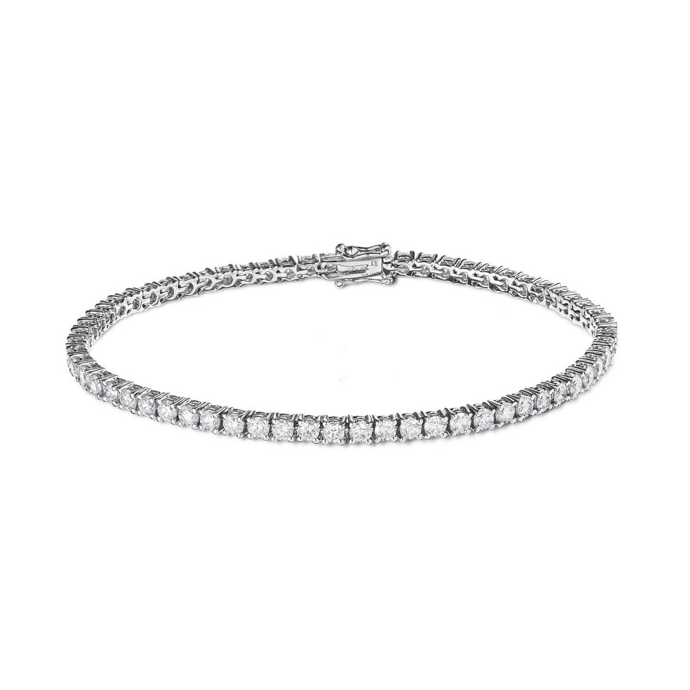 Bracelet tennis diamant et or blanc