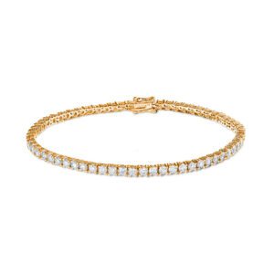 Bracelet tennis diamant et or jaune